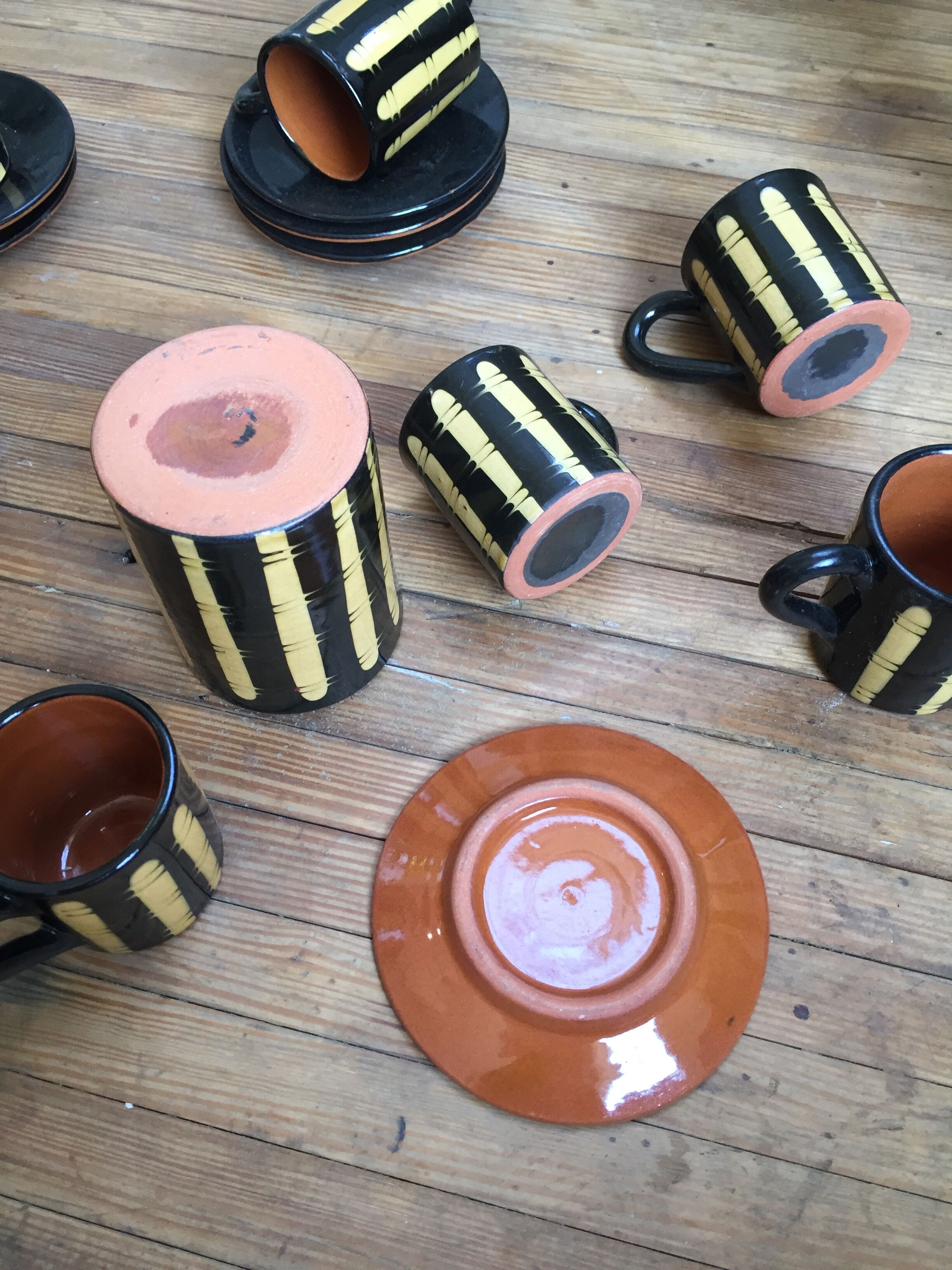 Coffee service in ceramic Bulgaria 70s
