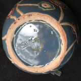 Vase ball glazed earthenware signed louan 1930
