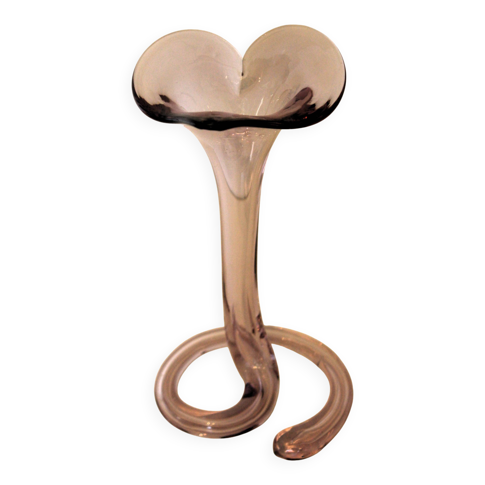 Vase soliflore arum en verre soufflé