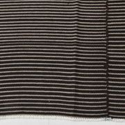 Tapis turc à fines rayures noires et grises (6 x 9 po), 183 x 269 cm