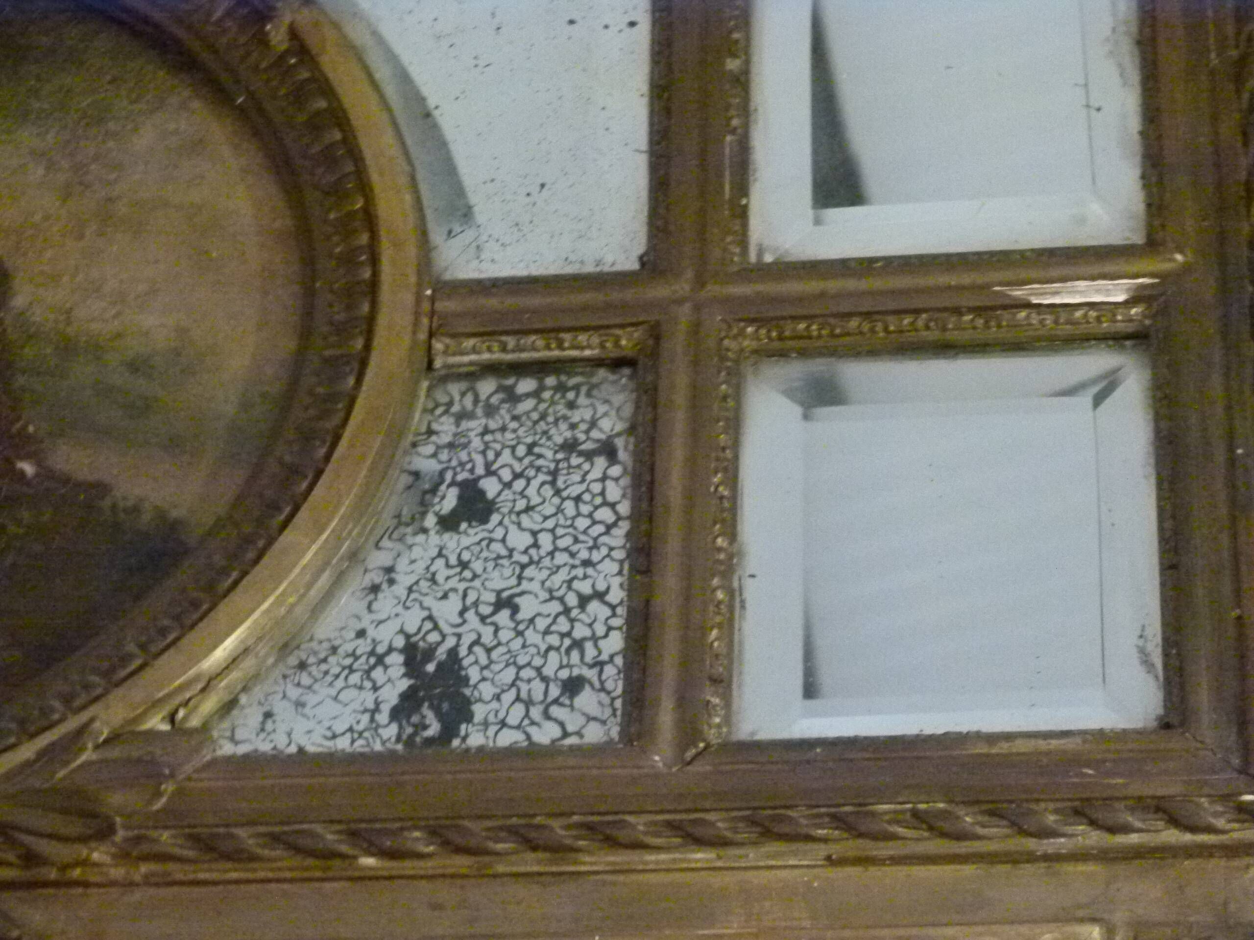 19th-century trumeau mirror