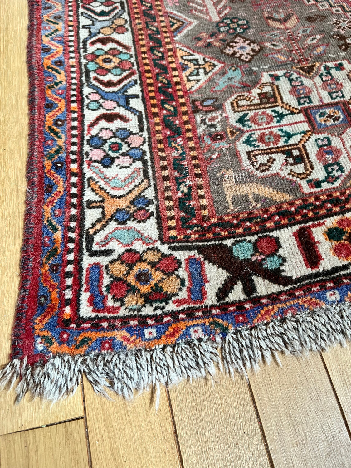 Iranian carpet, Shiraz, 1956, handmade