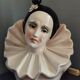 Vintage Pierrot ceramic lamp base.