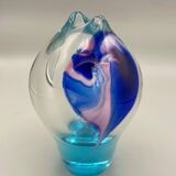 Blown glass vase by the Czech artist Jiří Suhájek