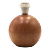 Blonde wooden ball lamp, 1970s