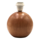 Lampe boule en bois blond, années 70