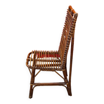 Rattan side chair c.1950