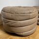 Pair of De Sède patchwork leather poufs