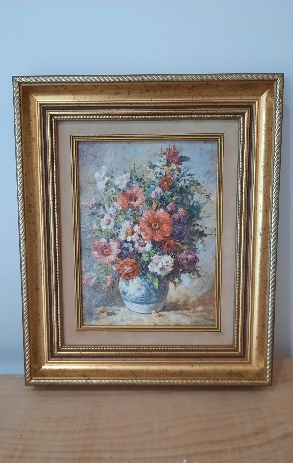 Tableau peinture bouquet de fleurs