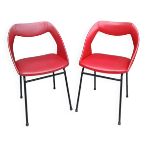 Paire de fauteuils Skaï