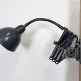 Dark Grey Industrial Scissor Wall Lamp from Elektroinstala, 1960s