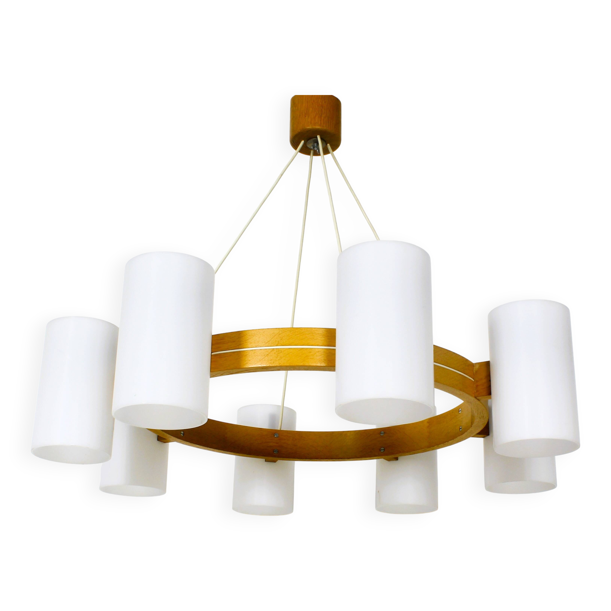 Large Mid-Century Uno & Östen Kristiansson chandelier, by Luxus1960.