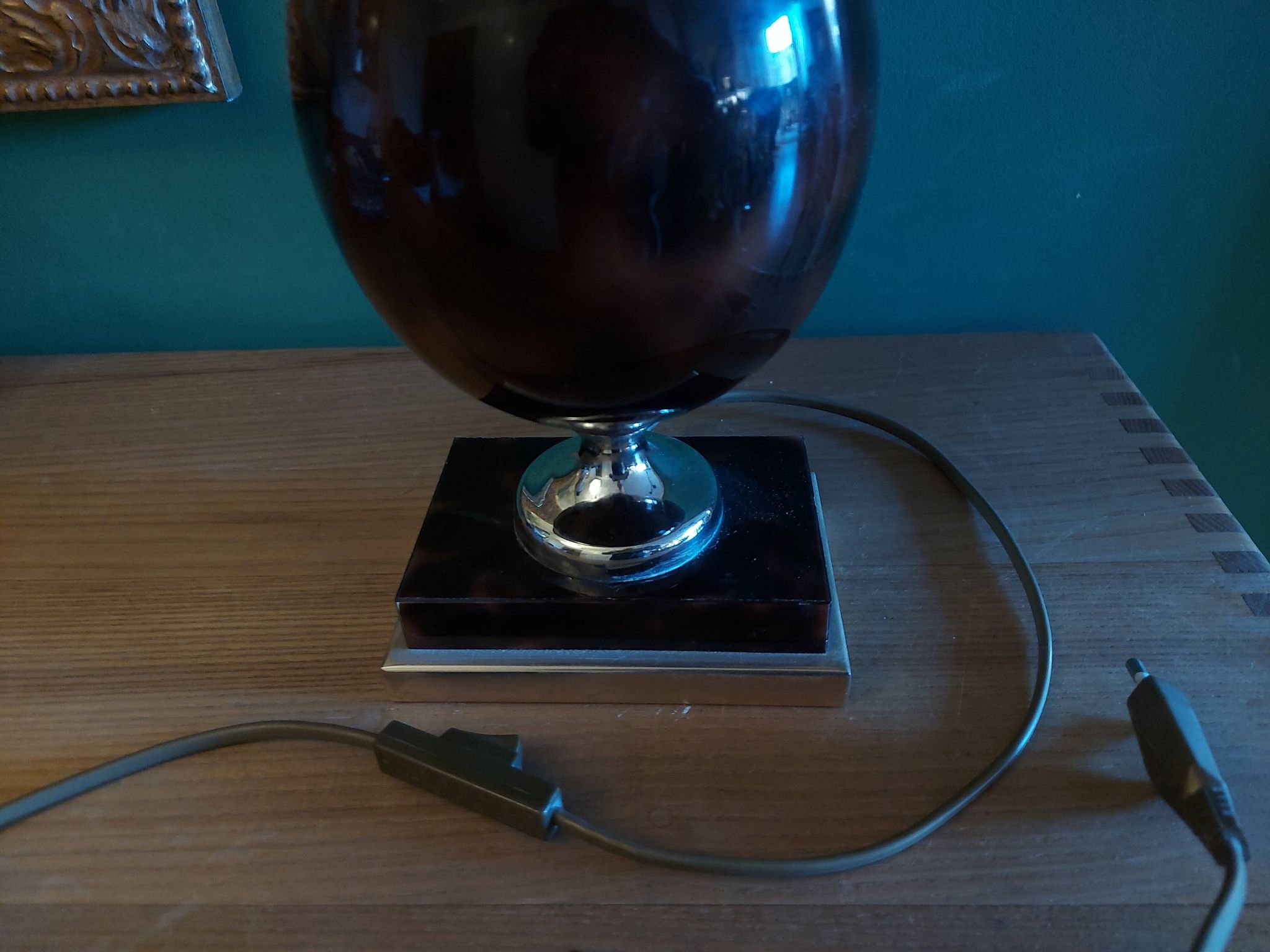 Lampe avec abat jour années 80'S Delmas