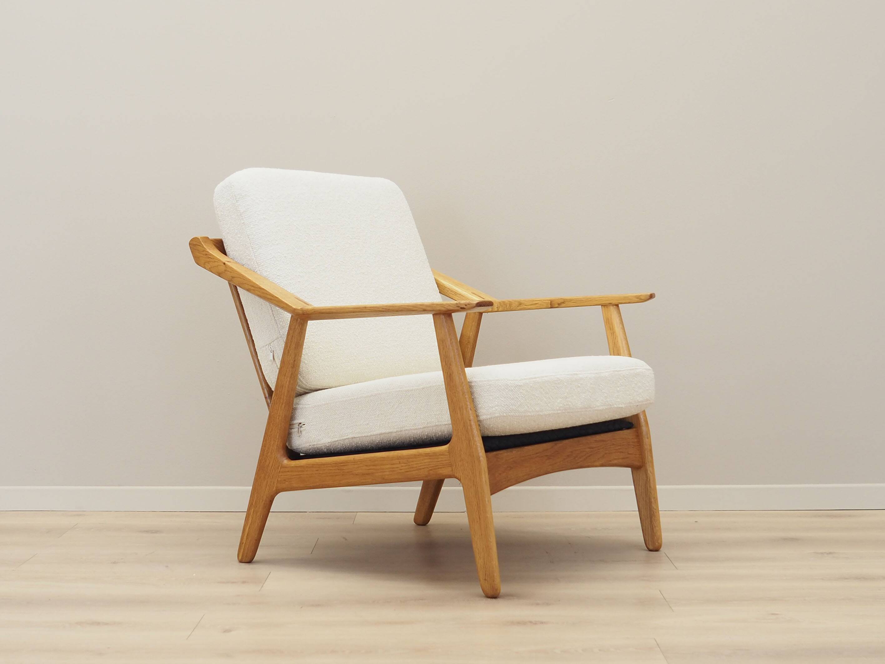 Oak armchair, Danish design, 1960s, designer: H. Brockmann Petersen, production: Randers Møbelfabrik