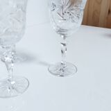Polish crystal wine glasses 90s
