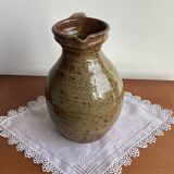Pyrite stoneware pitcher - vintage