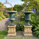 Pair of antique Medici vases in cast iron