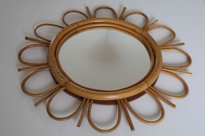 Rattan mirror flower 50cm