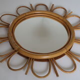 Rattan mirror flower 50cm