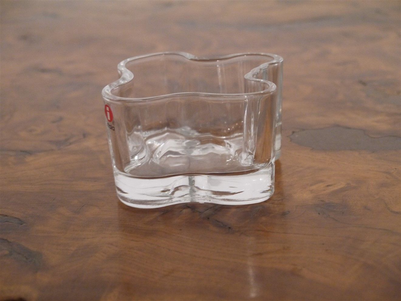 Scandinavian candle holder made of alvar aalto glass for Iittala