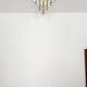 1980s Bicolor Glass Flush Chandelier by F. Fabbian