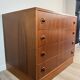 Commode 4 tiroirs teck — années 60/70