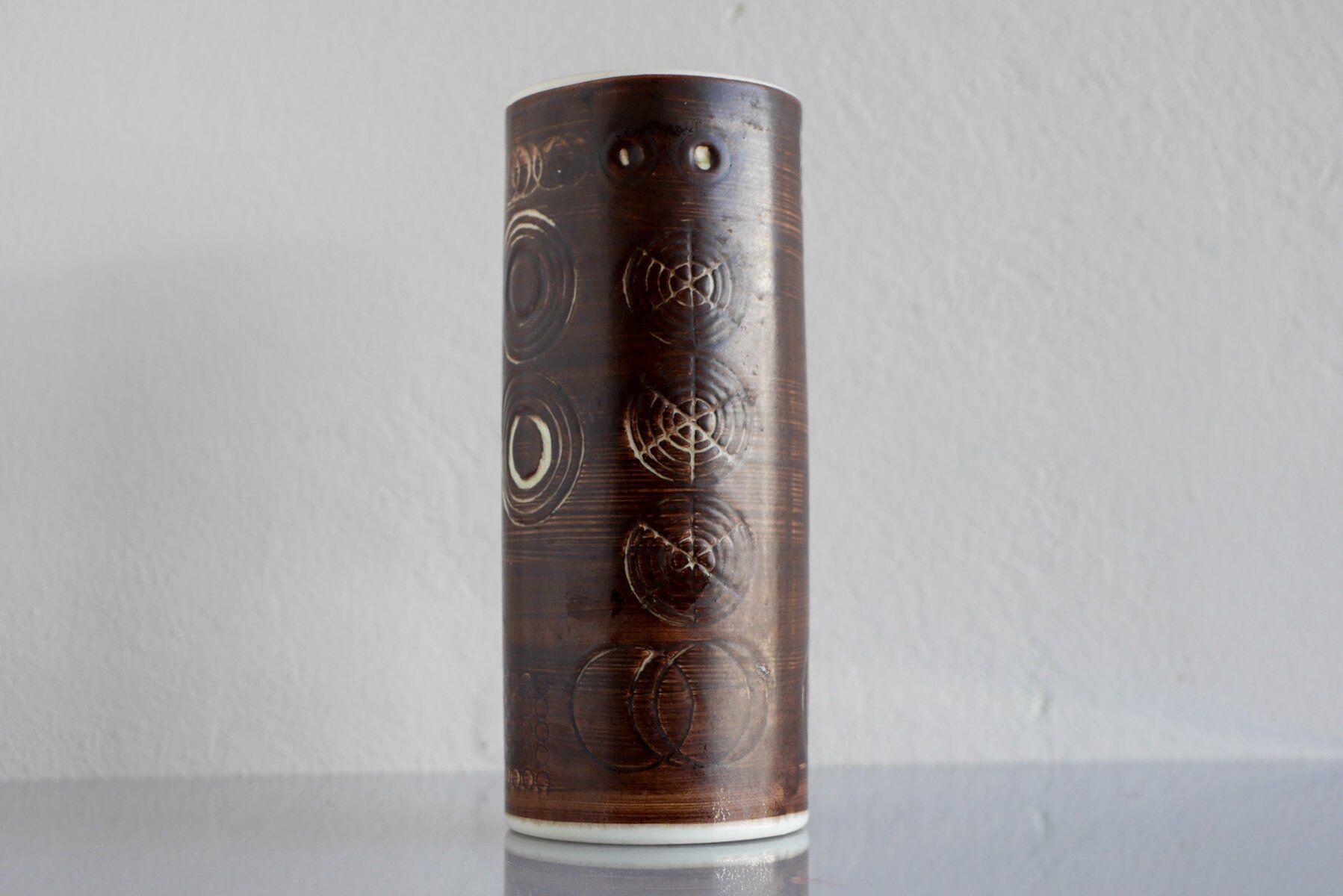 Vintage Scandinavian art pottery vase by Alberius for Rörstrand, Sweden, 1960s