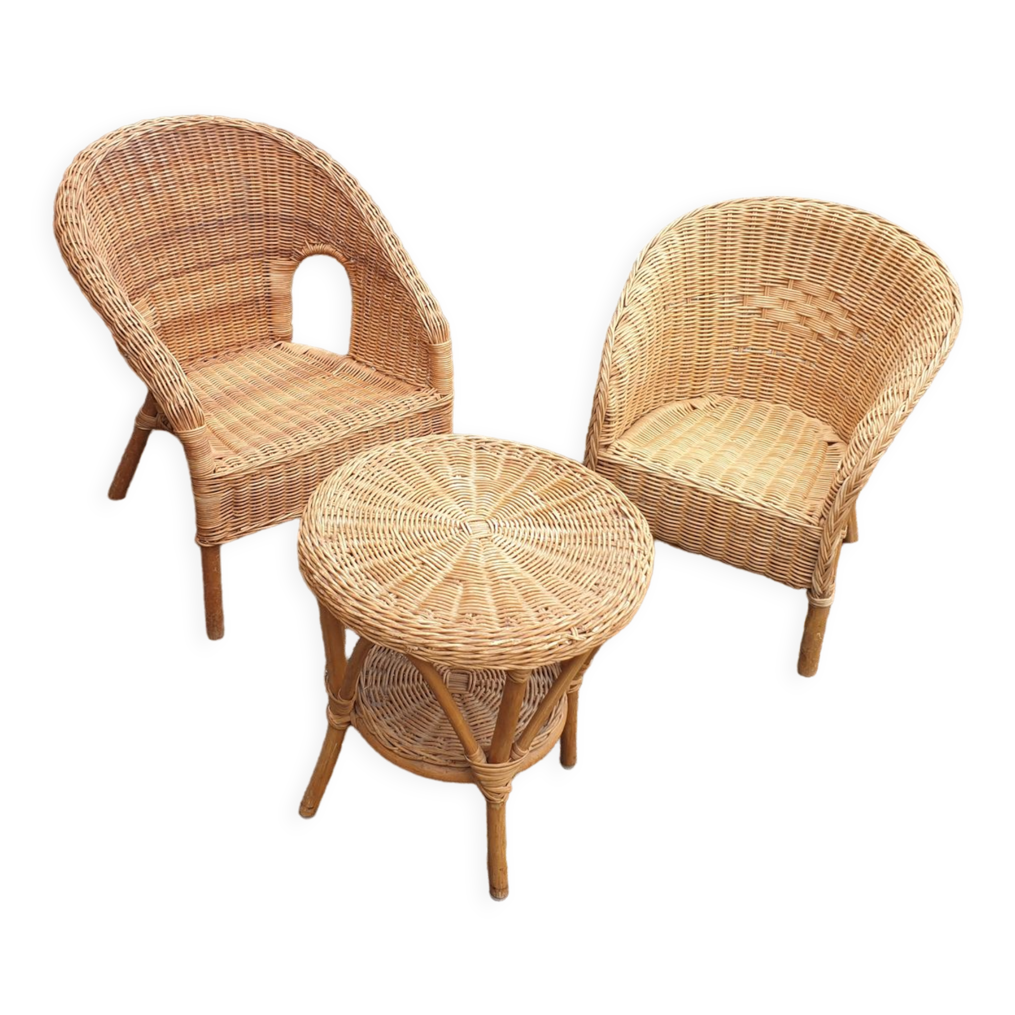 Rattan lounge for children