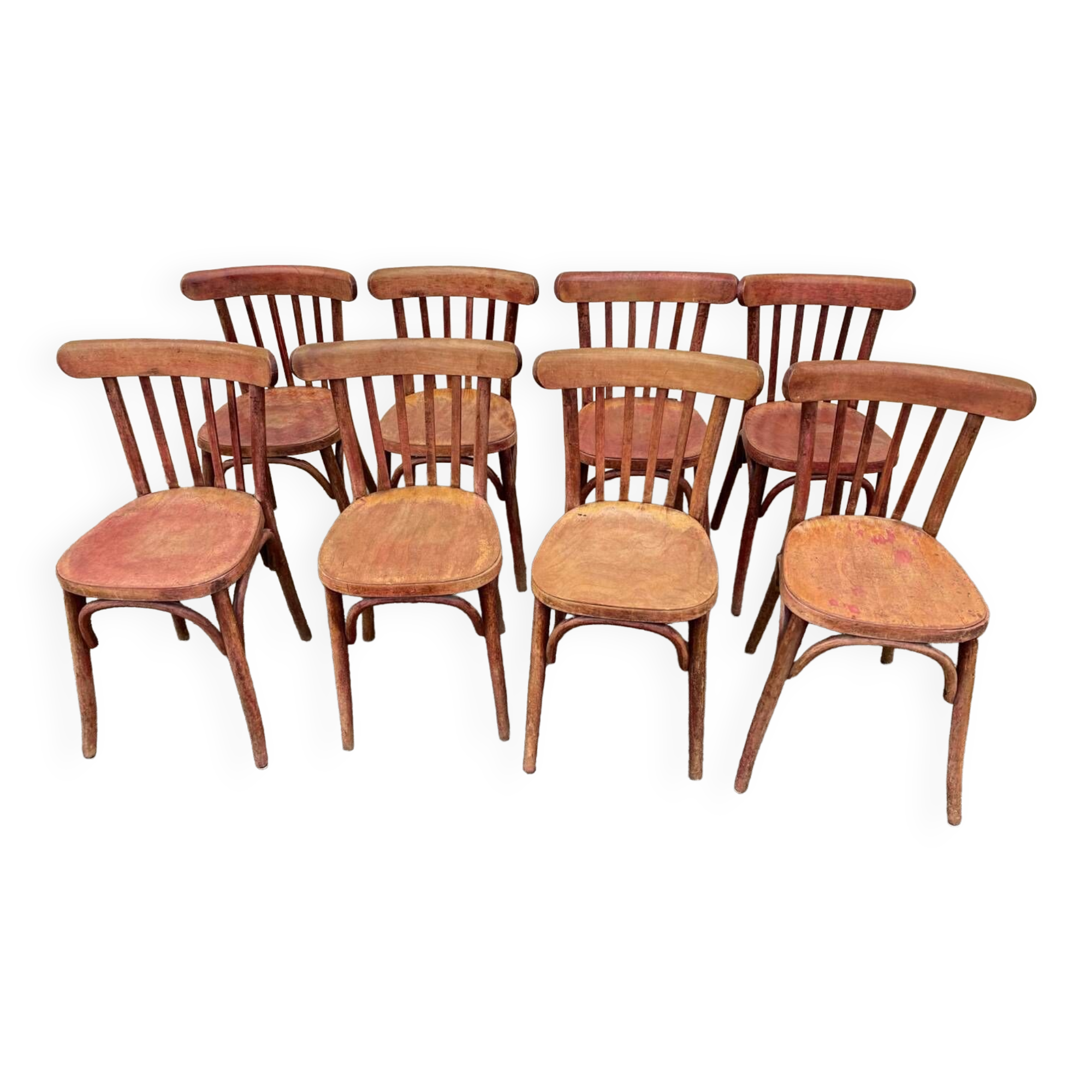 Set of 8 bistro chairs