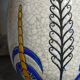 Soliflore bottle vase in fine earthenware boch frères la louvière-keramis early 20th century