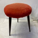 Vintage tripod stool red moumoute