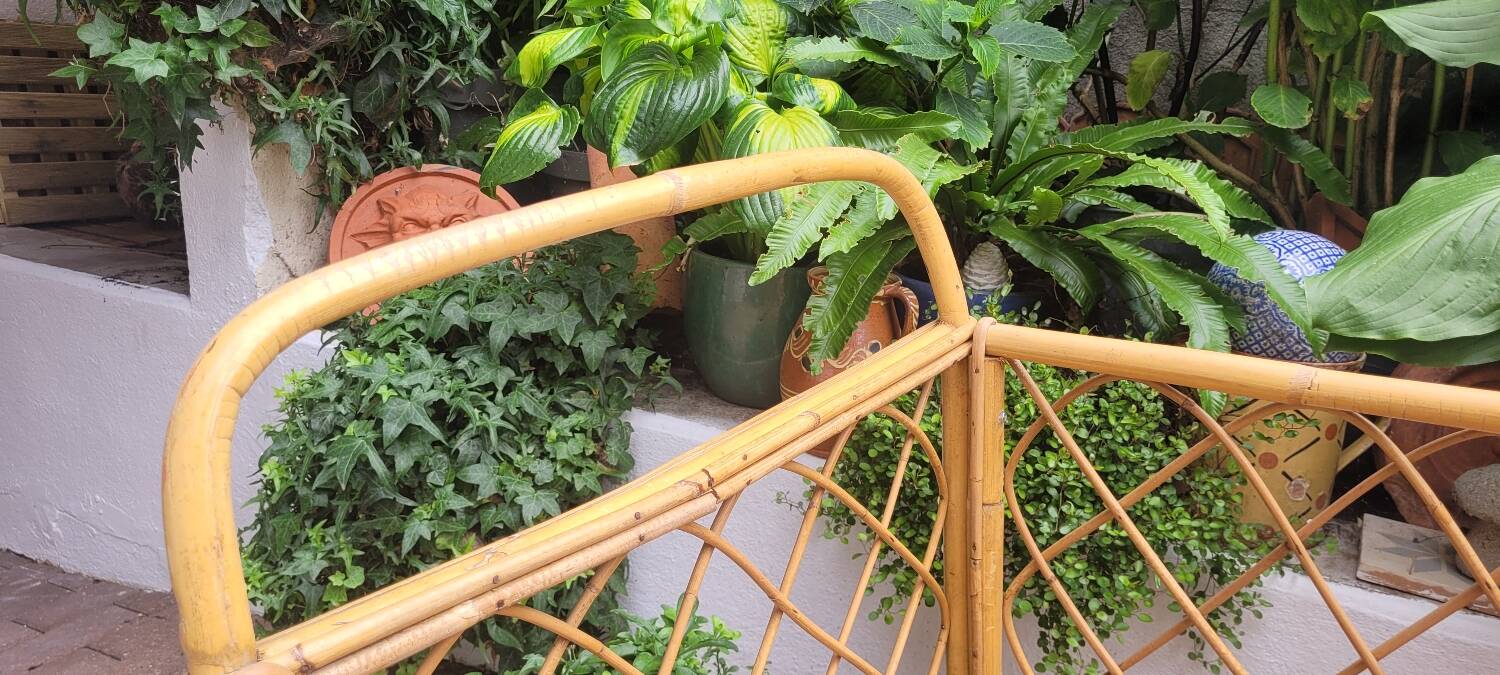 60s rattan children's bed