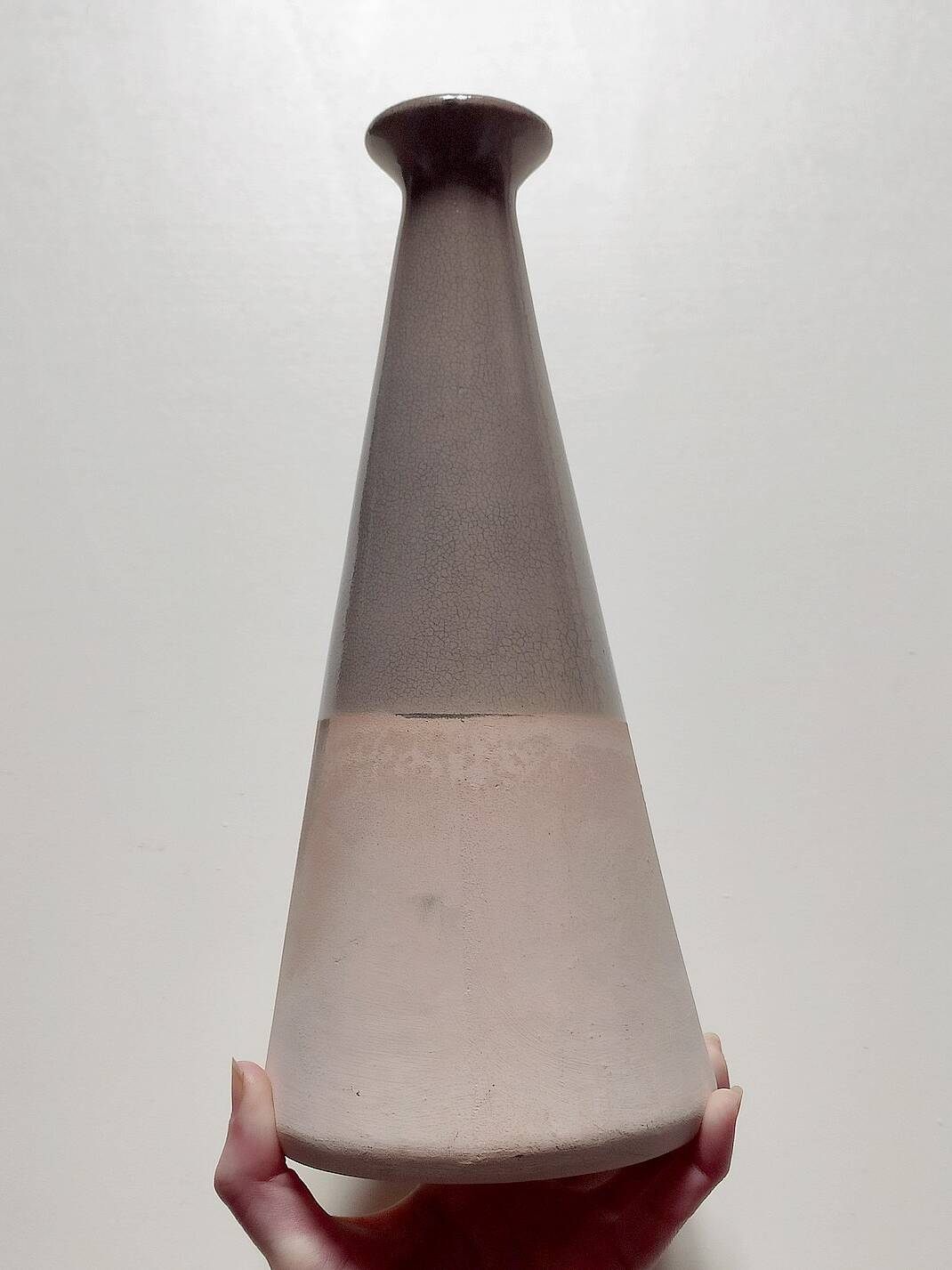 Vase céramique craquelé