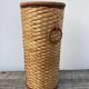 Porte parapluie en rotin vintage
