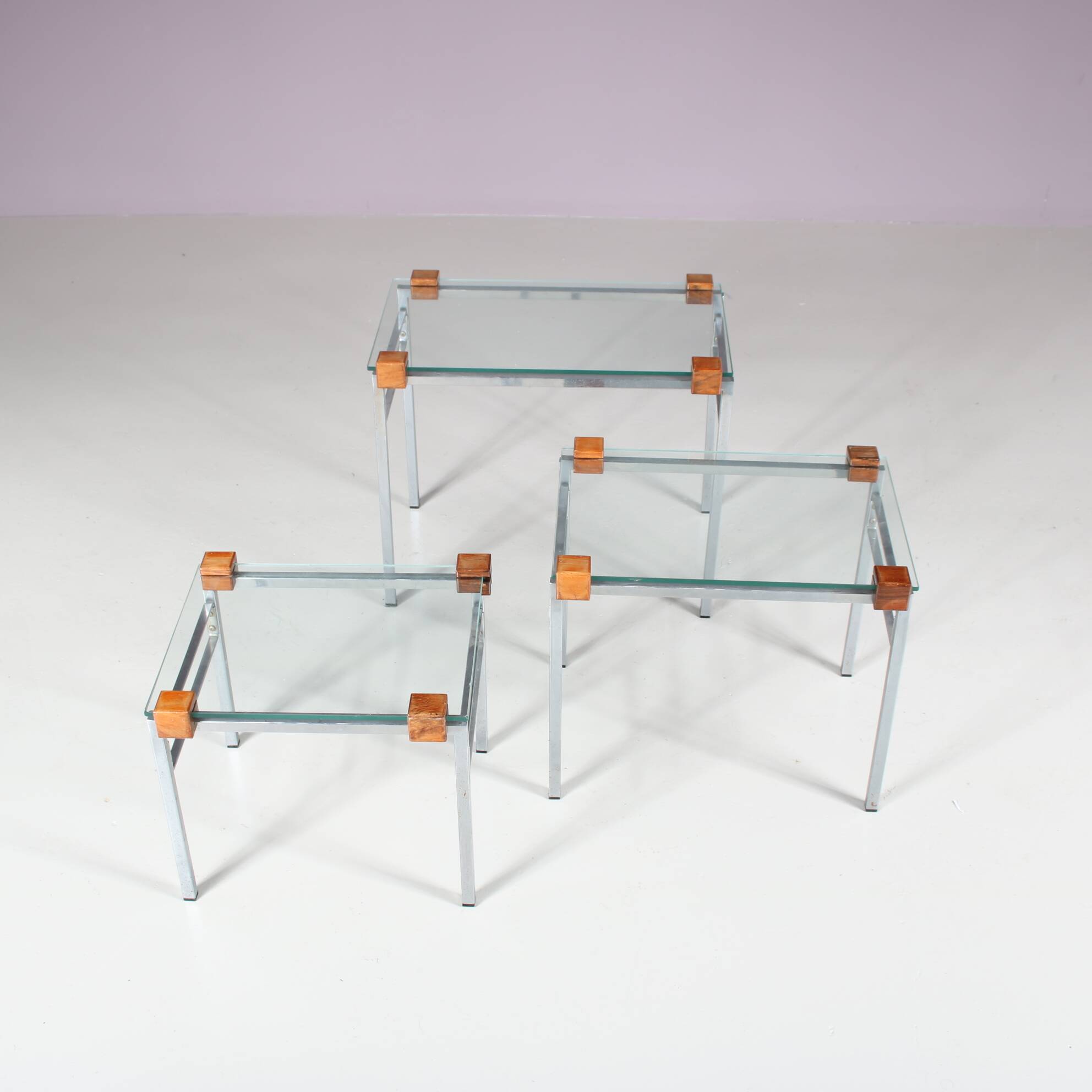 1960s Modern nesting tables from the Netherlands