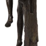 Jean-Pierre Alaux - Bronze Sculpture - Woman sitting on a branch - Signed