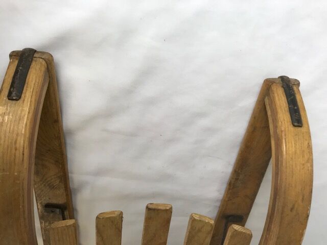 Wood luge "Megève's sled"