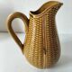 Corn cob earthenware pitcher – golden highlights