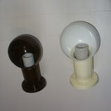 Pair of eye ball wall lamps - Resistex - from the 70s