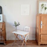 Folding wooden table