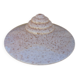 Grande vasque suspension verre Clichy rose art déco