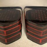 Pair of Chinese bamboo baskets