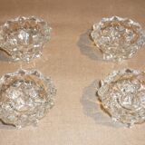 Pair of 2 crystal candlesticks