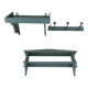 Set of 2 shelves and 1 vintage coat rack