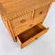 Vintage rattan chest of drawers 1970s