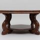 Table basse vintage octogonale bois massif tres bon etat