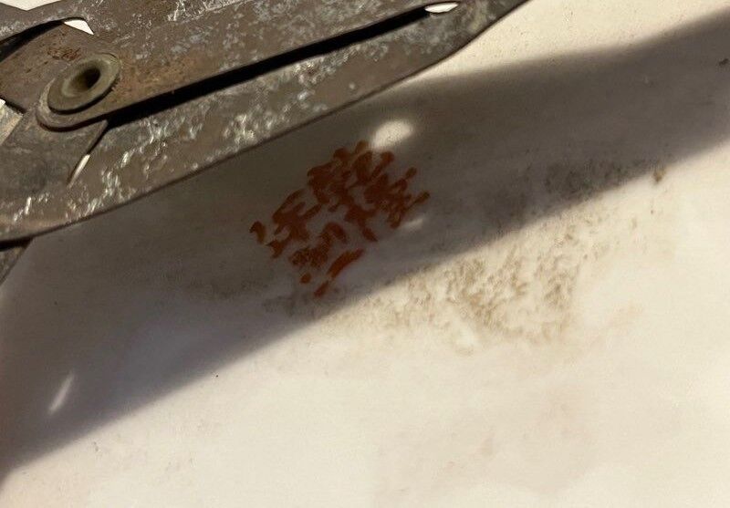 Hand-painted porcelain plate Asia