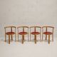 Ensemble table et 4 chaises "8000 series" , magnus olesen, 1980