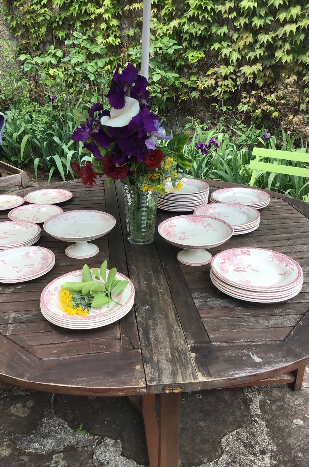 Assiettes à dessert « Turenne » de Creil et Montereau