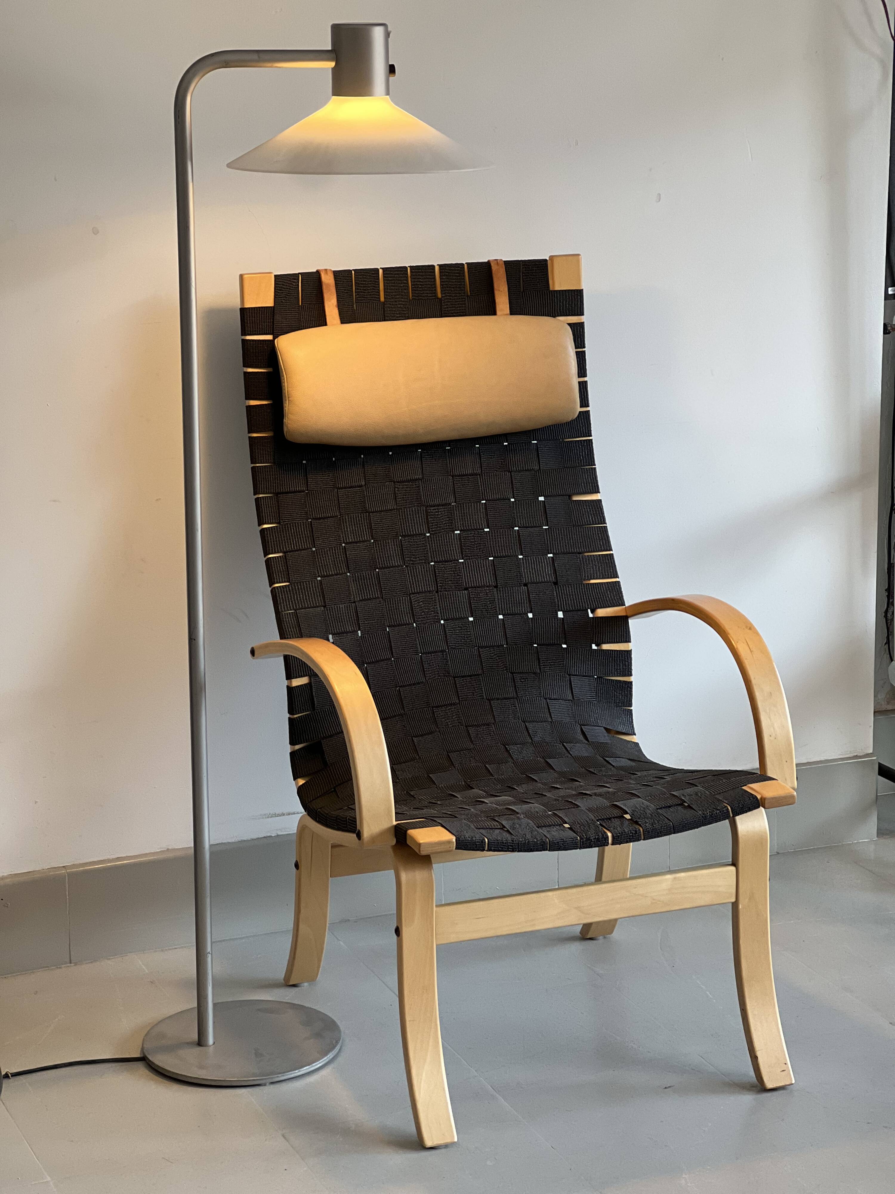 Chaise longue tissée, vintage, Danemark, années 1970